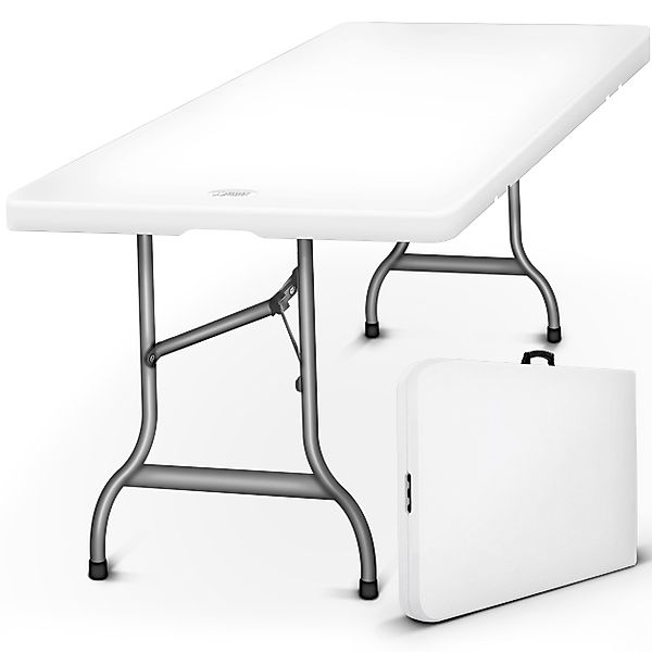 tillvex Gartentisch Gartentisch Buffettisch klappbar Kunststoff 180x75cm, K günstig online kaufen