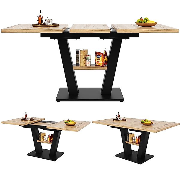 HAUSS SPOLE Esstisch Teleskoptisch 118-157×70×75cm, für günstig online kaufen