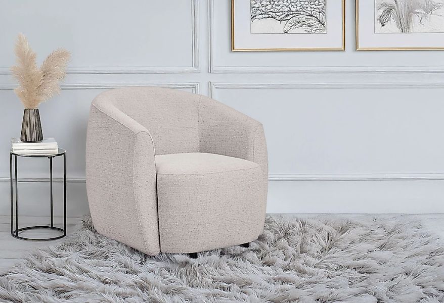 andas Sessel "Vallsta", Breite 85 cm, Chenille oder Boucle Stoff, Drehfunkt günstig online kaufen