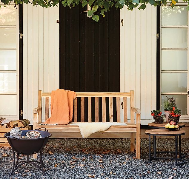 Siena Garden Beistelltisch »Baros« Ø50x46 cm + Ø 50x41 cm,Teakholz günstig online kaufen