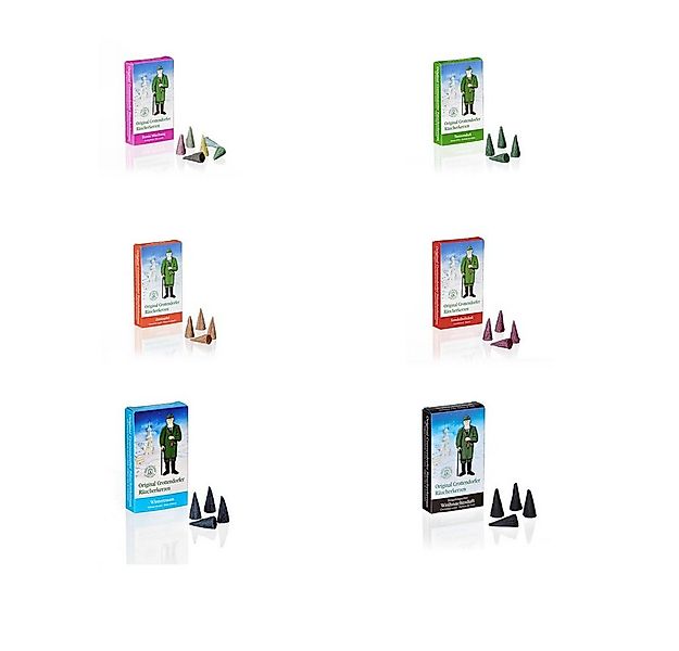 Crottendorfer Duftkerze 6er Set Winterdüfte - Inhalt jeweils 24 Stück, Räuc günstig online kaufen