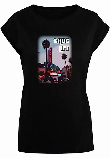Merchcode T-Shirt Merchcode Damen Ladies Grand Thug Life Extended Shoulder günstig online kaufen
