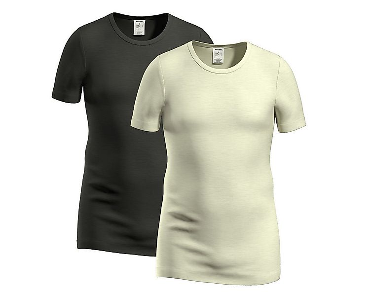 HERMKO Kurzarmshirt 40840 40840 Herren kurzarm Shirt mit Rundhals aus Merin günstig online kaufen