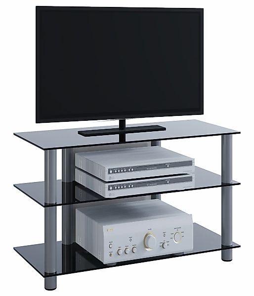 VCM TV-Board "TV Möbel Sideboard Fernseh Rack Alu Glas Sindas", (VCM Netasa günstig online kaufen