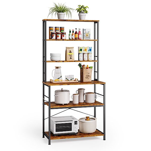 Bealife Standregal Küchenregal, Standregal mit 6 günstig online kaufen