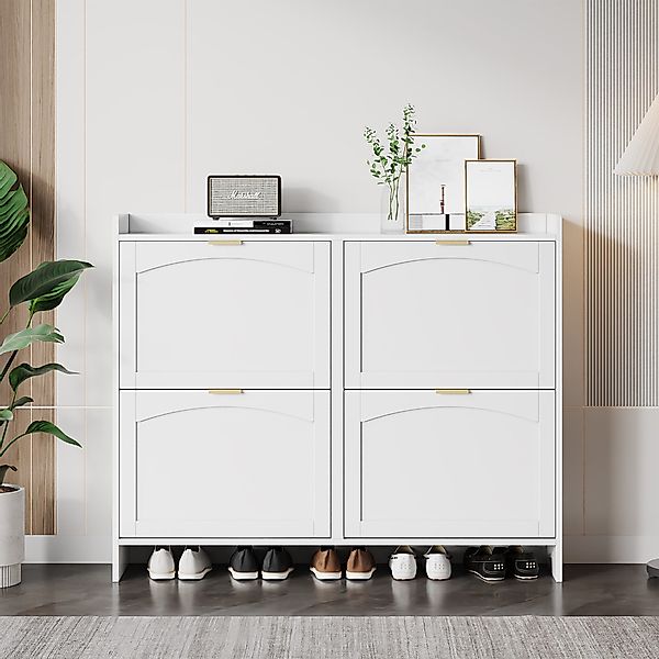 OKWISH Schuhschrank mit 4 Fächer (Schuhregal, günstig online kaufen