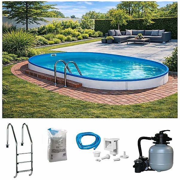 KONIFERA Ovalpool "LANZAROTE 3" für den Volleinbau, in verschiedenen Größen günstig online kaufen