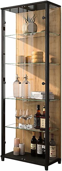 fif möbel Vitrine "OPTIMA", Standvitrine, Vitrinenschrank, Glasvitrine, Sam günstig online kaufen