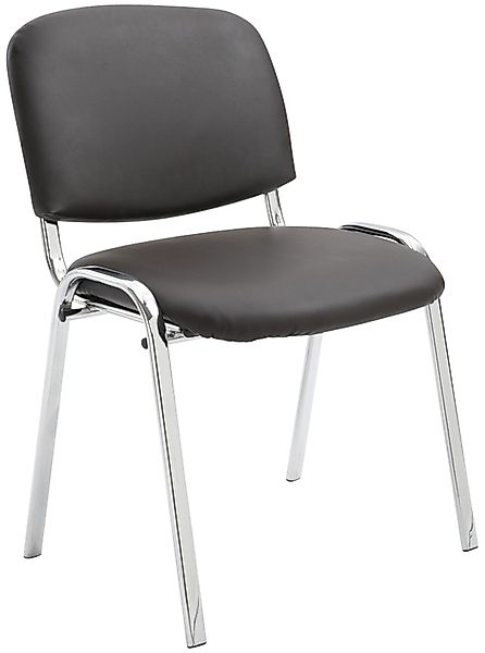 CLP Besucherstuhl Ken, stapelbares Metallgestell, Kunstleder-Bezug günstig online kaufen