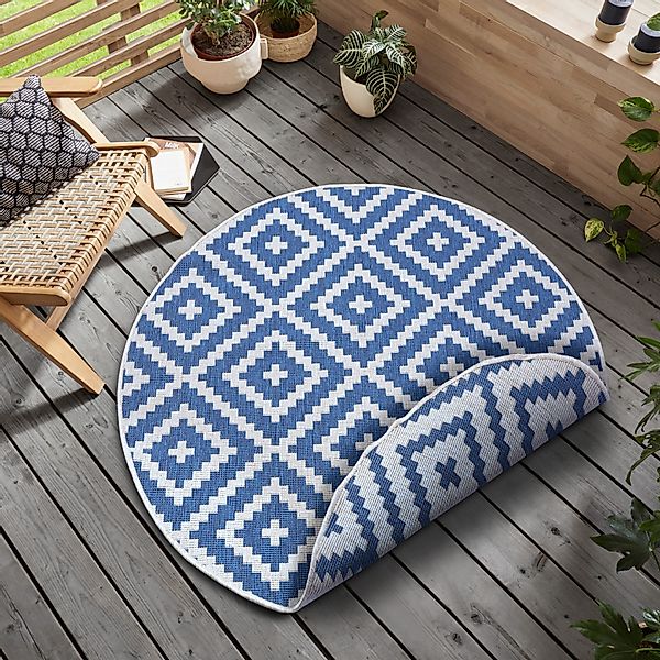 my home Teppich Ronda Wendeteppich, rund, günstig online kaufen