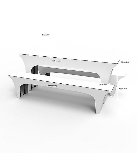 Jirex Trading Company Bierzeltgarnitur Hussen-Set Biertischgarnitur-Bezug 3 günstig online kaufen