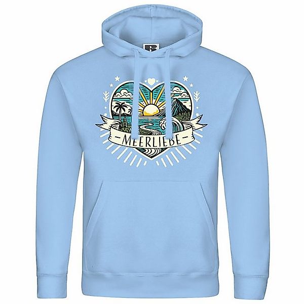 deinshirt Kapuzenpullover Herren Kapuzenpullover Ich Liebe das Meer Mit Pri günstig online kaufen