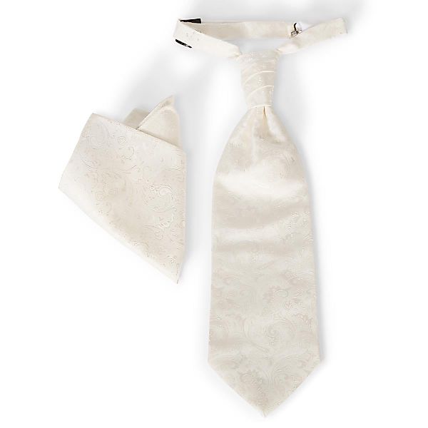 Digel Plastron mit Einstecktuch Farbe cremeweiß Größe: One Size günstig online kaufen