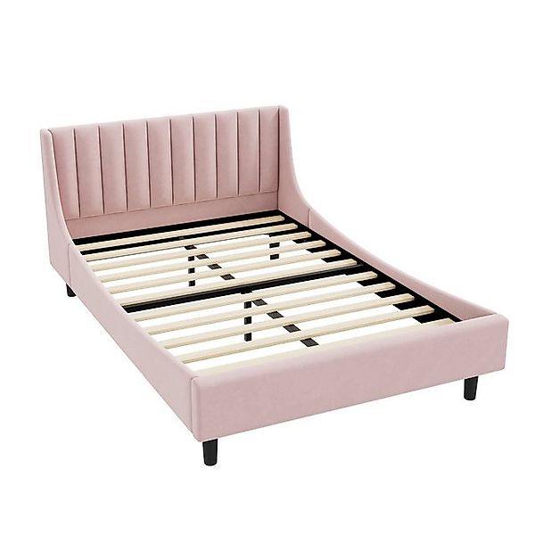 Gotagee Polsterbett Einzelbett Jugendbett 140x200 Doppelbett Samt Lattenros günstig online kaufen