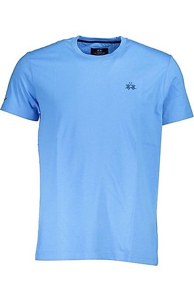 La Martina T-Shirt Herren Kurzarm T-Shirt Blau: Regular Fit, Rundhals günstig online kaufen