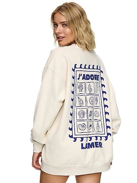 Worldclassca Sweatshirt Worldclassca Oversized Sweatshirt J'ADORE Print Lan günstig online kaufen