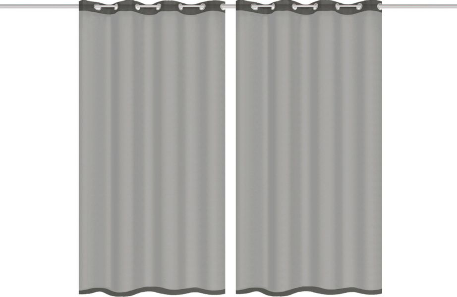 HOME WOHNIDEEN Gardine "DOLLY" Ösen 2 Stk. tlg. transparent günstig online kaufen