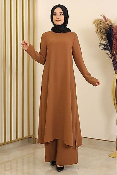 fashionshowcase Longtunika Damen Zweiteiler Set - Tunika & Palazzo-Hose Mod günstig online kaufen