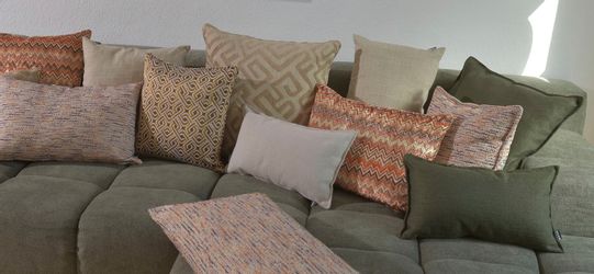 H.O.C.K. Dekokissen "Naira" mit geometrischem Muster, Kissenhülle mit Füllu günstig online kaufen