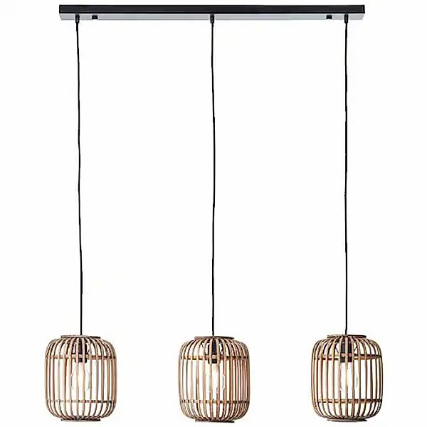 Brilliant Pendelleuchte »Woodrow« E27 1 Stk. Bambus Lampe, Nature-Style, 13 günstig online kaufen
