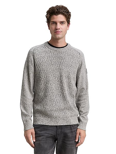 TOM TAILOR Strickpullover mit Logo Stickerei günstig online kaufen