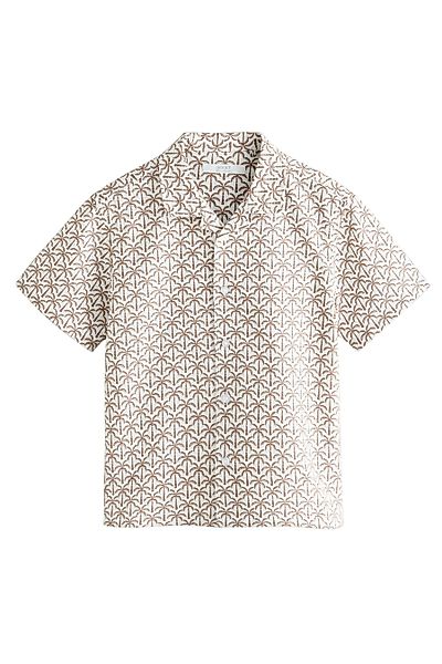 Next Kurzarmhemd Kurzarm-Hemd mit Palmenprint und günstig online kaufen
