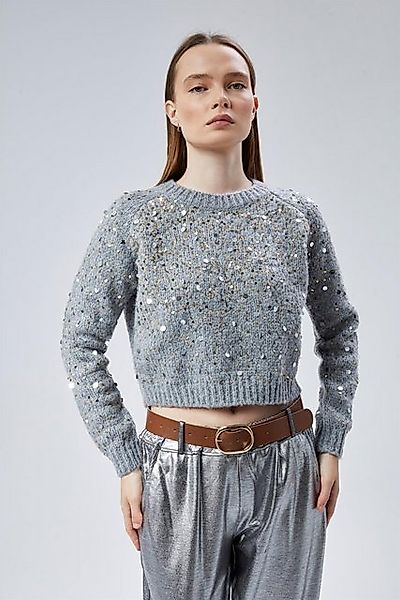 HomeStore Strickpullover Kurzes Pailletten Strickkleid günstig online kaufen