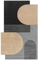 FLAIR RUGS Wollteppich "Lozenge mit abstraktem Retro-Design" rechteckig 10 günstig online kaufen
