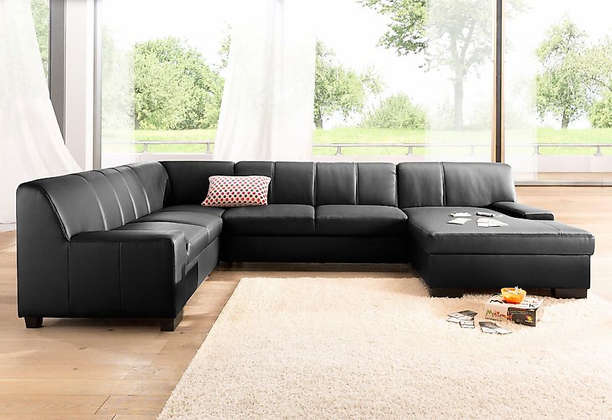 DOMO collection Wohnlandschaft "Norma, mit Kunstleder- oder Lederbezug, vie günstig online kaufen