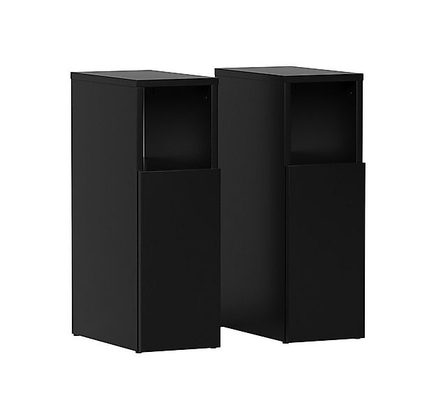 Vicco Nachtschrank Enton, Schwarz, 2er set günstig online kaufen