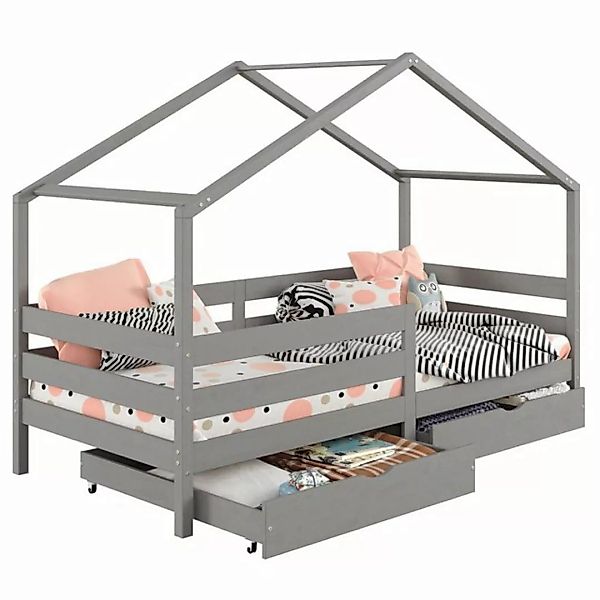 IDIMEX Kinderbett ENA, Hausbett Montessori 90 x 200 Tipi Bett Kinderbett Ra günstig online kaufen