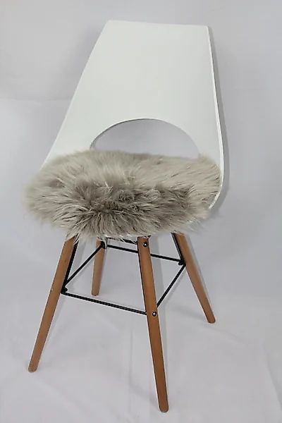 Heitmann Felle Stuhlkissen "Lamm, Sitzauflage rund" Ø 45 cm, echtes Lammfel günstig online kaufen
