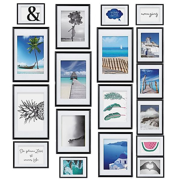 bomoe Bilderrahmen Paradise, 18er Set Fotowand günstig online kaufen