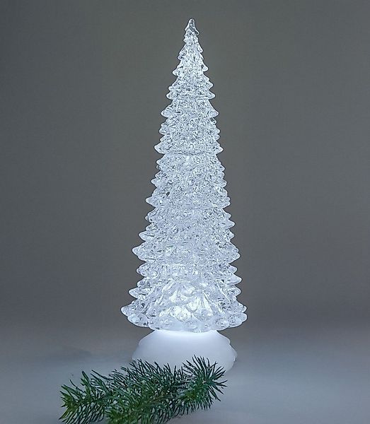 formano LED Dekolicht Weihnachtsbaum Acryl 27 cm Pyramide mit Licht & sprud günstig online kaufen