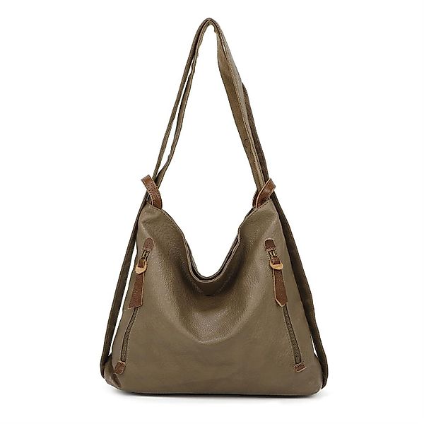 ITALYSHOP24 Schultertasche Damen Rucksack Handtasche Schultertasche, günstig online kaufen