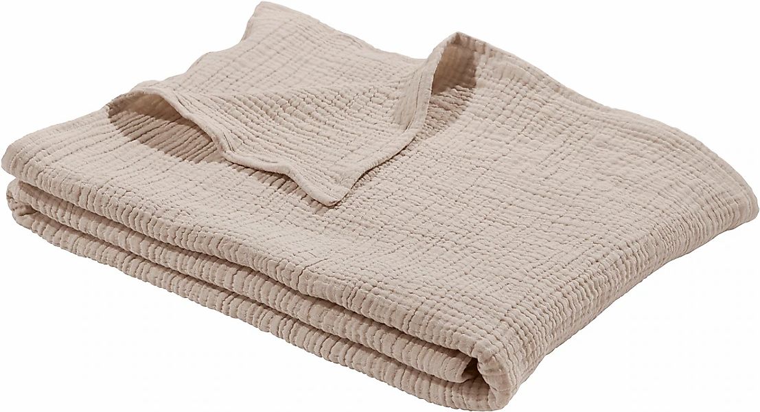 LeGer Home by Lena Gercke Wohndecke "HEVIN" Tagesdecke im Baumwoll-Crinkle- günstig online kaufen