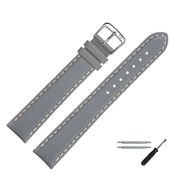 MARBURGER Uhrenarmband 22mm Leder XL Extra günstig online kaufen
