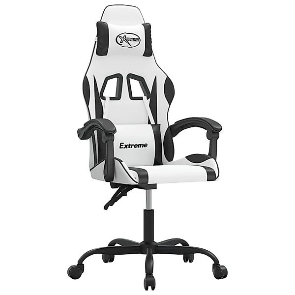 vidaXL Gaming-Stuhl Weiß und Schwarz Kunstleder 3143876 günstig online kaufen