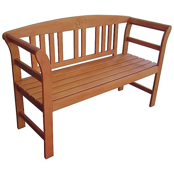 Gartenbank San Jose mit Rose 2-Sitzer 82 x 130 x 45 cm günstig online kaufen