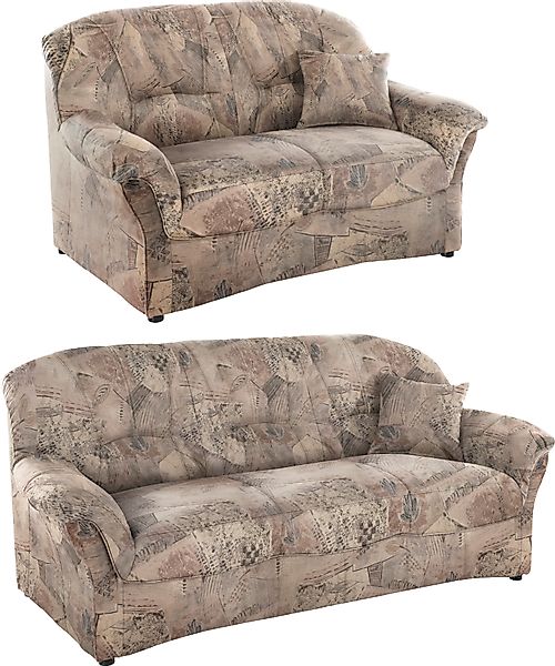 DOMO collection Polstergarnitur »Bahia belastbar bis 140kg/ Sitz, mit Feder günstig online kaufen