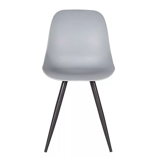 Essstuhl in Grau Kunststoff 50 cm Sitzhöhe (2er Set) günstig online kaufen