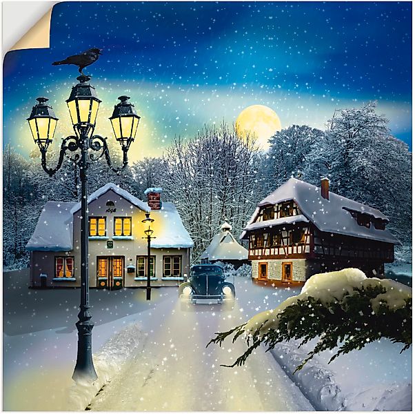 Artland Wandbild "Winterzeit", Vier Jahreszeiten, (1 St.), als Leinwandbild günstig online kaufen