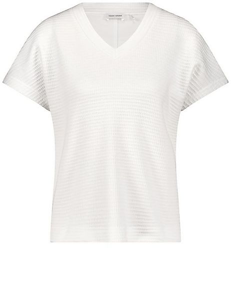 GERRY WEBER Shirtbluse Kurzarmshirt in Waffeloptik günstig online kaufen