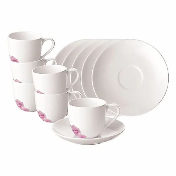 Villeroy & Boch Tasse »Espressotassen mit Untertassen Rose Garden 70 ml 6er günstig online kaufen