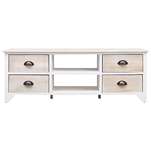 Tv-schrank 108x30x40 Cm Massivholz Paulownia günstig online kaufen