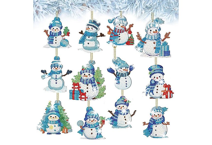 CLTYQ Christbaumschmuck 12 Stück Doppelseitiger 5D Diamond Painting Weihnac günstig online kaufen