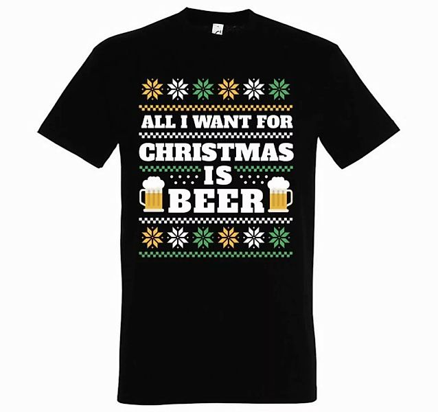 Youth Designz Print-Shirt Herren T-Shirt ALL I WANT FOR CHRISTMAS IS BEER m günstig online kaufen