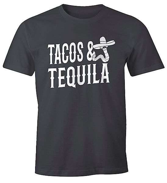 MoonWorks Print-Shirt Herren T-Shirt Tacos & günstig online kaufen