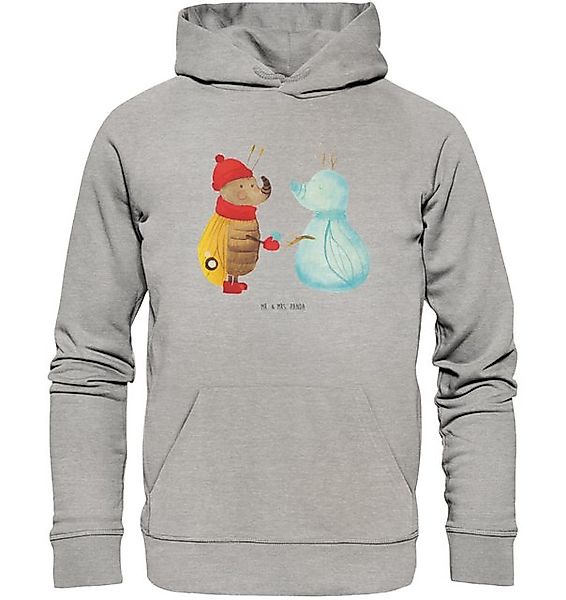 Mr. & Mrs. Panda Hoodie Nachtfalter Schneemann Größe XXL - Heather Grey - G günstig online kaufen