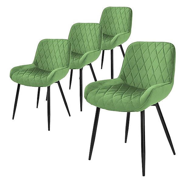 ML-DESIGN Stuhl Esszimmerstuhl mit Rücken- und Armlehnen Metallbeine Küchen günstig online kaufen